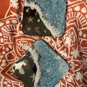 BLACK SAND BEACH COASTERS